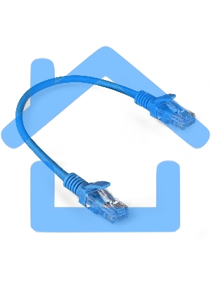 Патч-корд ExeGate EX286371RUS UTP-RJ45-RJ45-5e-0,3M-LSZH-BL, UTP, cat.5e, LSZH, 0.3м, синий