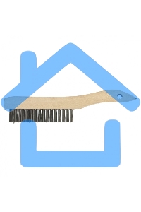 Щетка зачистная 5-и рядная Сибртех закаленная прямая проволока с деревянной ручкой 74805