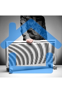 Конвектор гибридный Denzel HybridX-2000 белый, 2000 Вт, 30 м2, термостат, дисплей