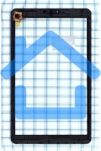 Сенсорное стекло (тачскрин) для Irbis TZ102. черное с рамкой