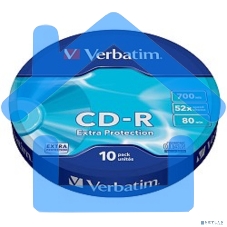 Диск CD-R Verbatim 700Mb 52x Cake Box (10шт) (43725)