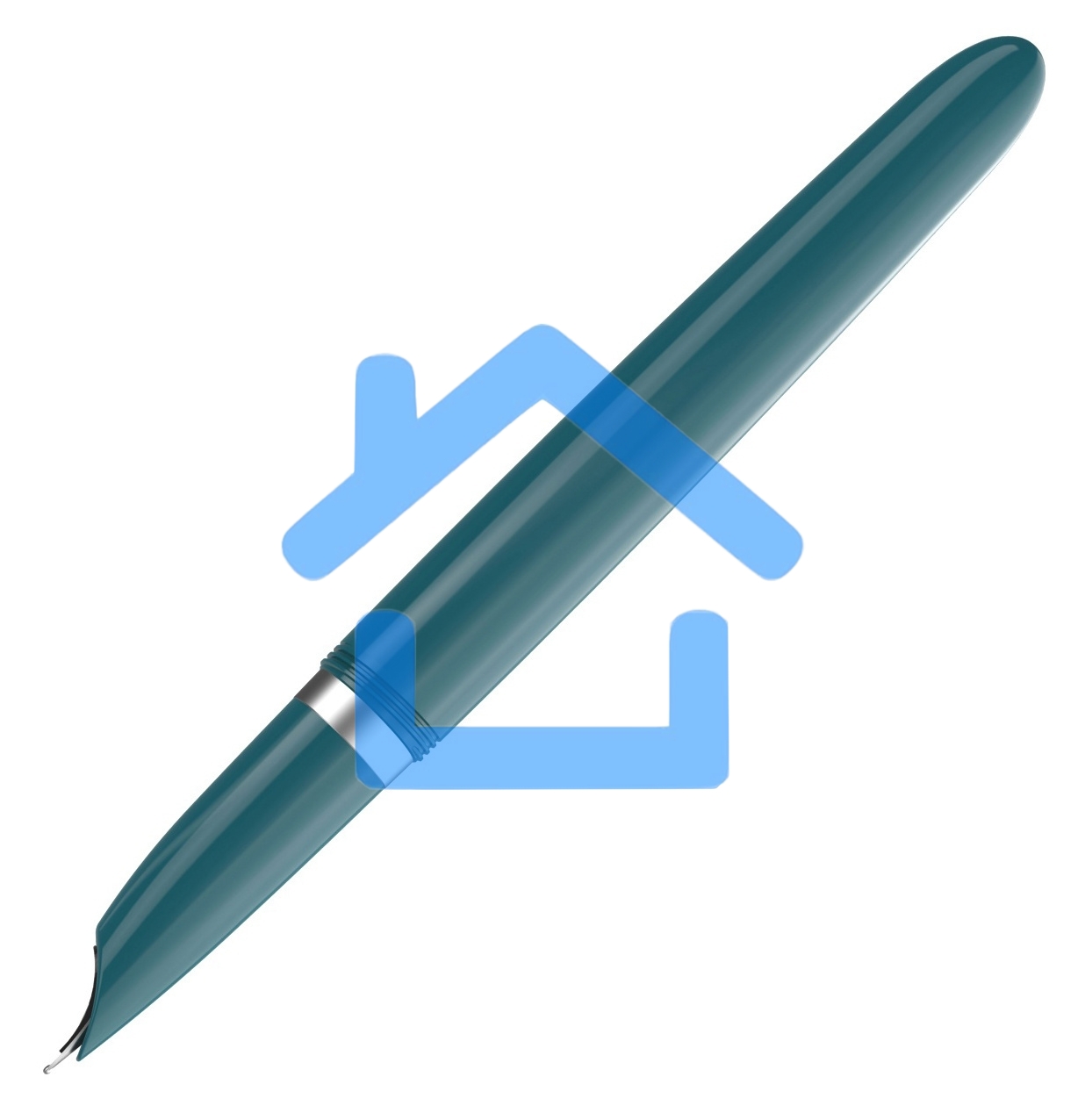 Ручка перьевая Parker 51 Core (CW2123506) Teal Blue CT F сталь нержавеющая, подарочная коробка