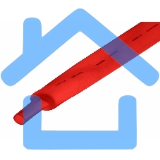 Термоусаживаемая трубка Rexant 22,0/11,0 мм, красная, упаковка 10 шт. по 1 м