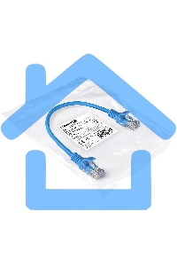 Патч-корд ExeGate EX286371RUS UTP-RJ45-RJ45-5e-0,3M-LSZH-BL, UTP, cat.5e, LSZH, 0.3м, синий