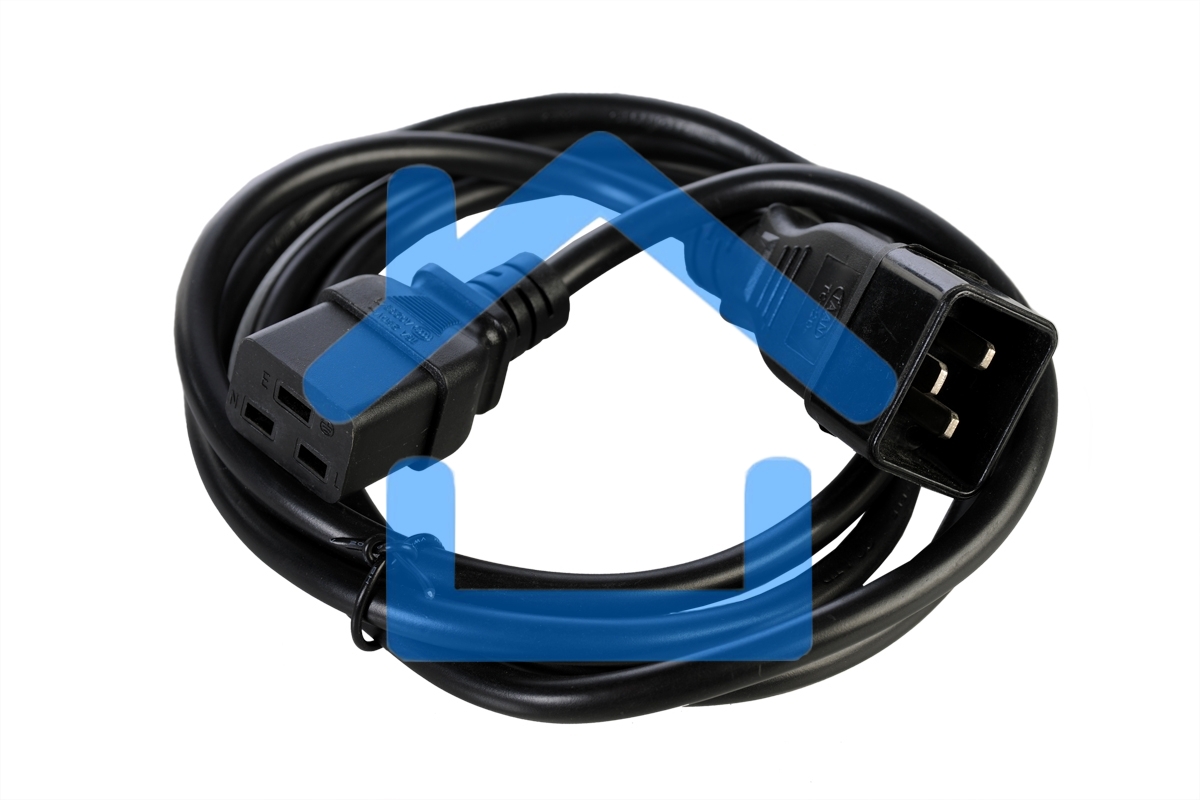 Шнур питания Rem R-16-CORD-C19-S-1.8 C19-Schuko проводник.:3x1.5мм2 1.8м 250В 16А (упак.:1шт) черный
