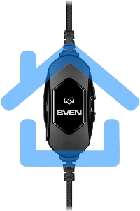 Наушники с микрофоном Sven AP-U1100MV черный 2.2м мониторные оголовье