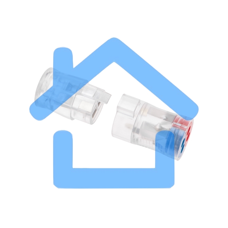 Экспресс-клемма СМК 2273-2x2R проходная разъемная 2 полюса 2х2-проводная 0,5-2,5мм² (50 шт/уп) Rexant