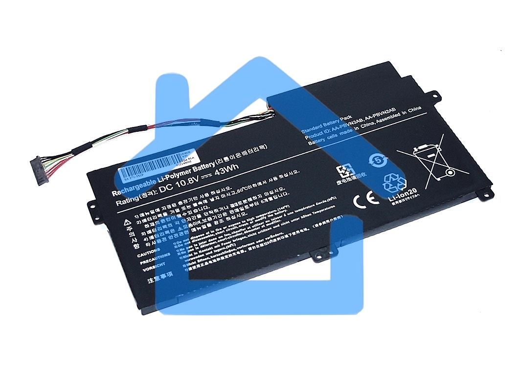 Аккумуляторная батарея для ноутбука Samsung 370 (AA-PBVN3AB) 10.8V 43Wh OEM черный