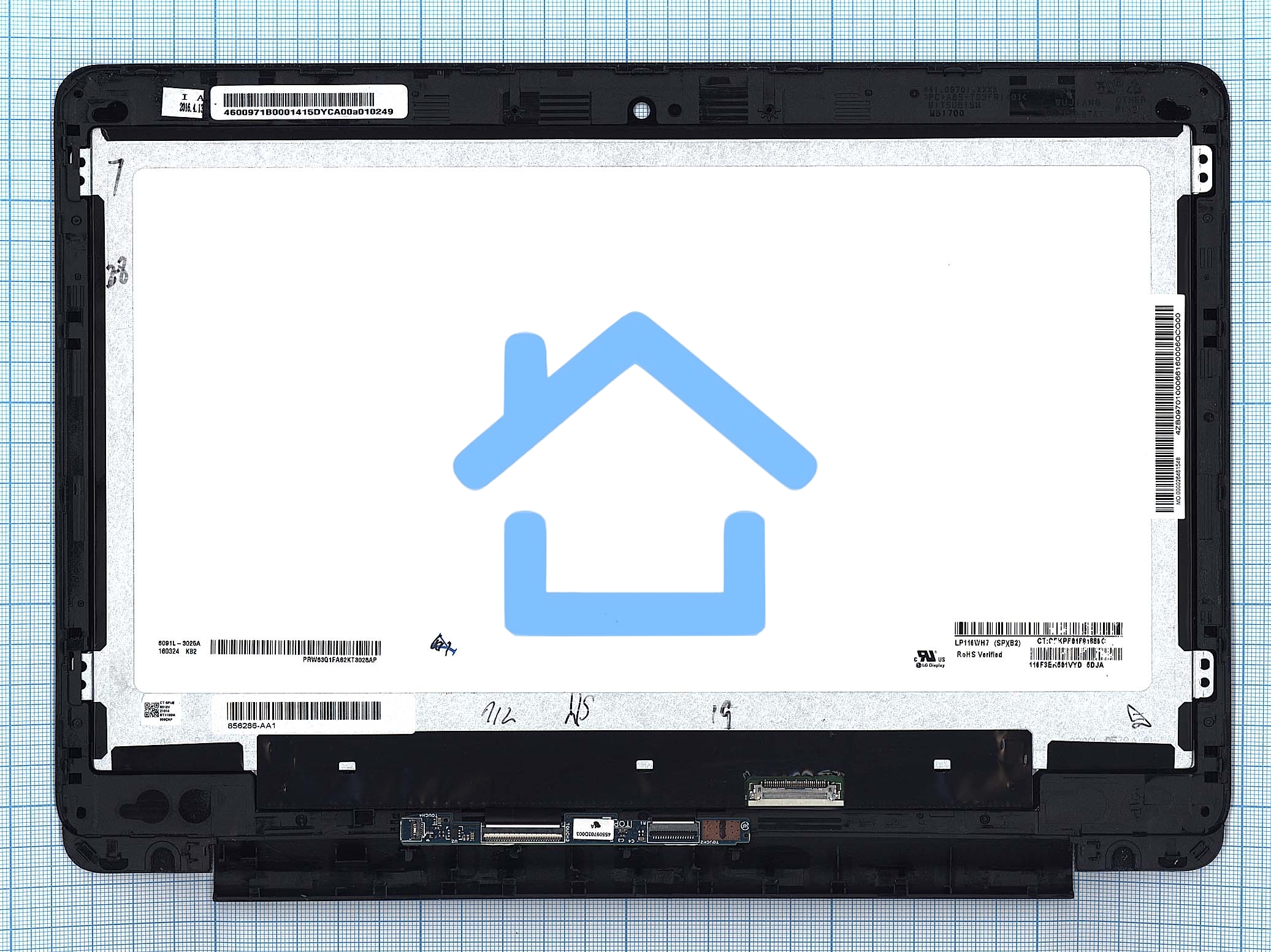 Модуль (матрица + тачскрин) для HP Chromebook 11 G3 черный