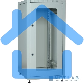 Шкаф LINEA E 24U ITK LE35-24U66-GM 600х600мм двери 2шт стек. и метал. сер.