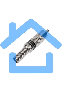 Разъем штекер Proconnect RCA металл под винт ZN черный/красный