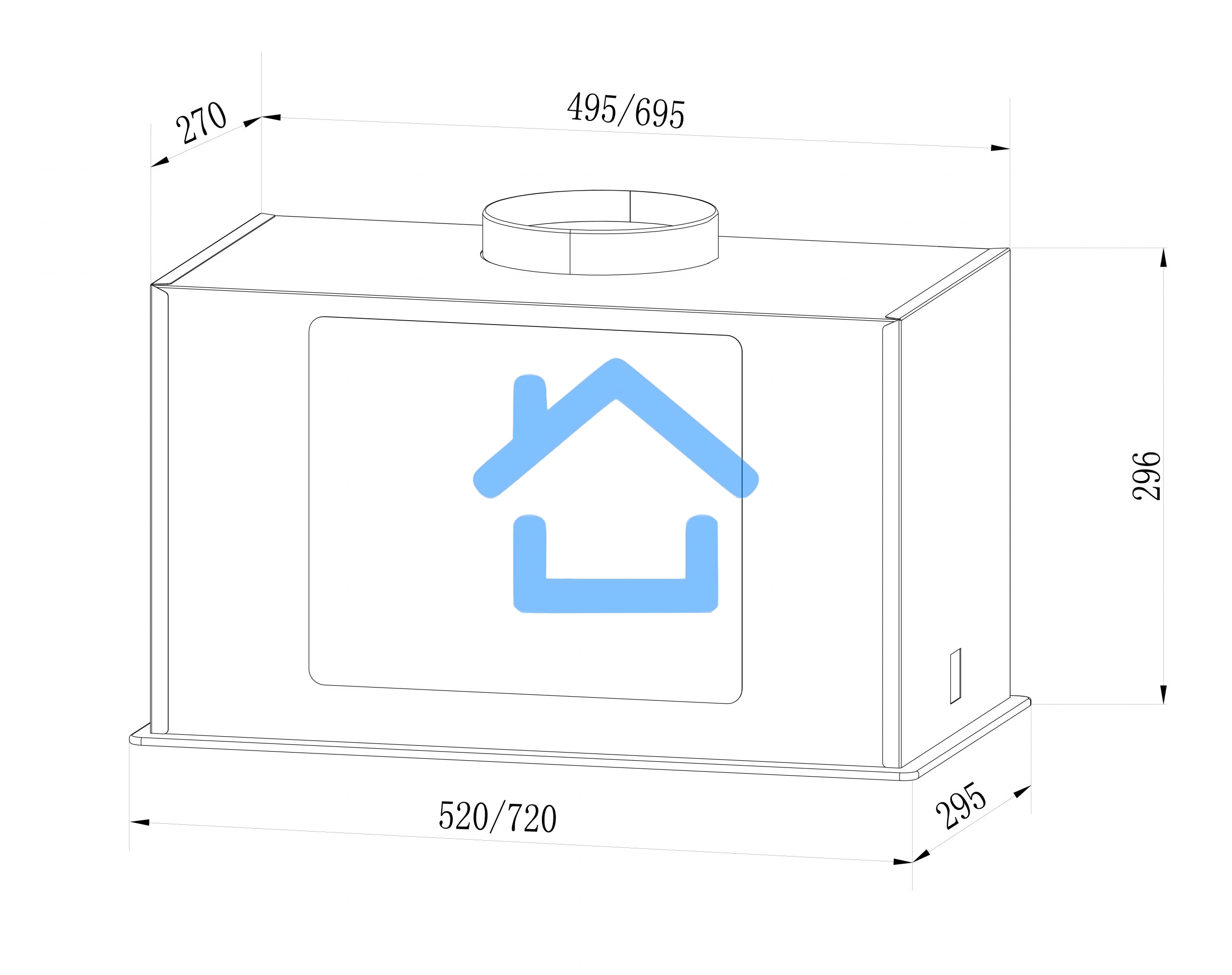 Вытяжка LEX GS BLOC GS 600 BLACK