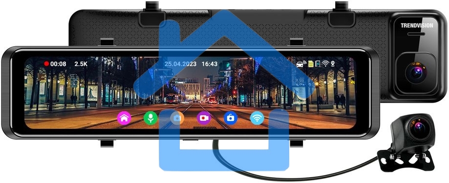 Видеорегистратор TrendVision MR-1100 черный 2Mpix 2160x3840 2160p 150гр. GPS SA 223
