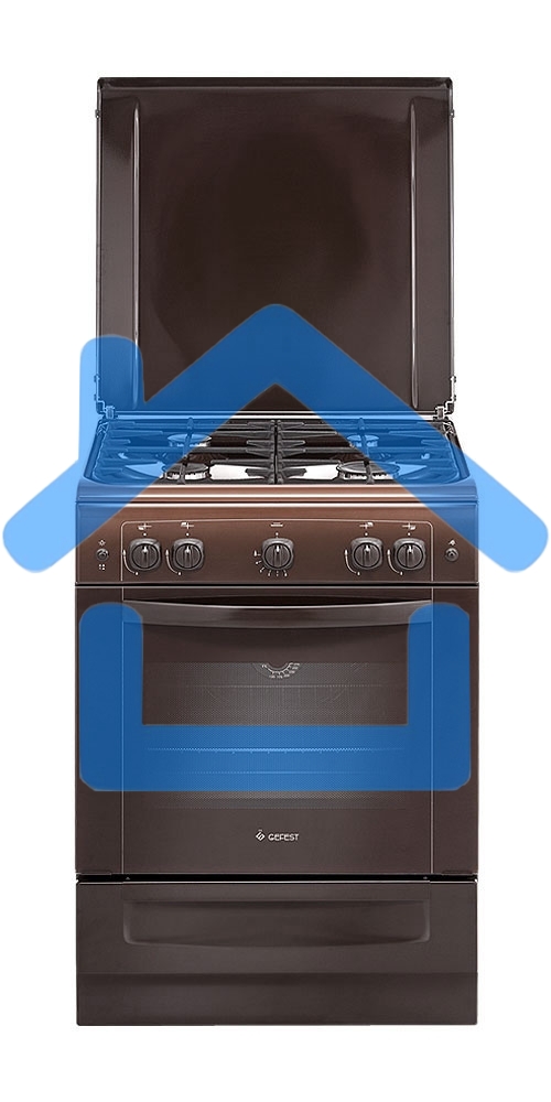 Плита газовая Gefest ПГ 6100-01 0001 коричневый, конфорок 4 шт, духовка 52 л, 60 см x 85 см x 60 см
