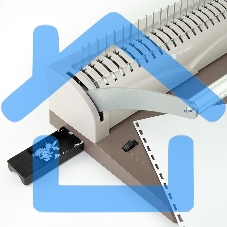 Переплетчик Heleos БП13пс коричневый (БП13ПСК) A4/перф.13л.сшив/макс.450л./пластик.пруж. (6-51мм)