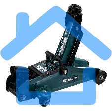 Домкрат гидравлический подкатной Сибртех 2т, 127-330 мм, в пласт. кейсе