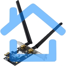Сетевой адаптер Wi-Fi + Bluetooth Asus PCE-BE6500 BE6500 PCI Express 2ант.