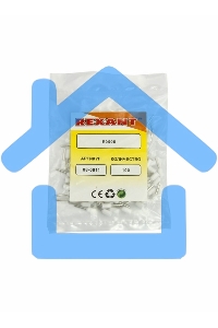 Наконечник штыревой втулочный изолированный F-8 мм 0.5 мм² (НШВи 0.5-8) белый Rexant