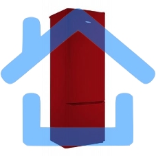 Холодильник Pozis RK-103A рубиновый двухкамерный 239/57 л морозилка снизу