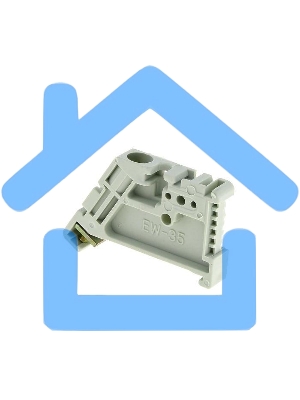 Зажим на DIN-рейку пласт. EW EKF ahdw-ew