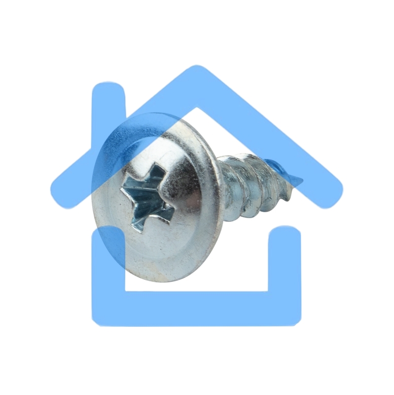 Саморез с прессшайбой KRANZ ПШС острый 4.2х13, пакет (25шт.)