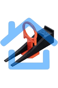 Комплект зажим + клин для системы выравнивания плитки СВП Кольцо, 50/50 шт. в ведре Сибртех