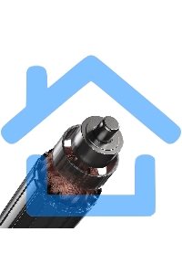 Измельчитель пищевых отходов Kuppersberg WS 750 V, High-Tech, мощность 750 Вт, 3800-4200 об/мин, защита от перегрева, авто выключение, DC мотор, шумоизоляция, уровень шума 70 дБ, винный