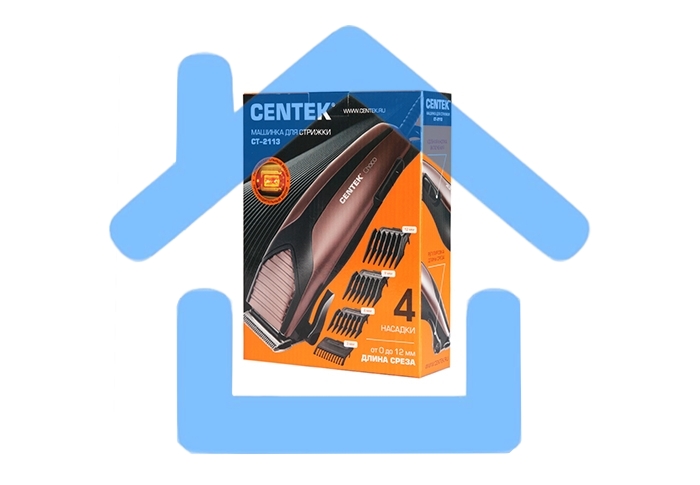 Машинка для стрижки Centek CT-2113 высококач. сталь, насадки, эргономичный дизайн
