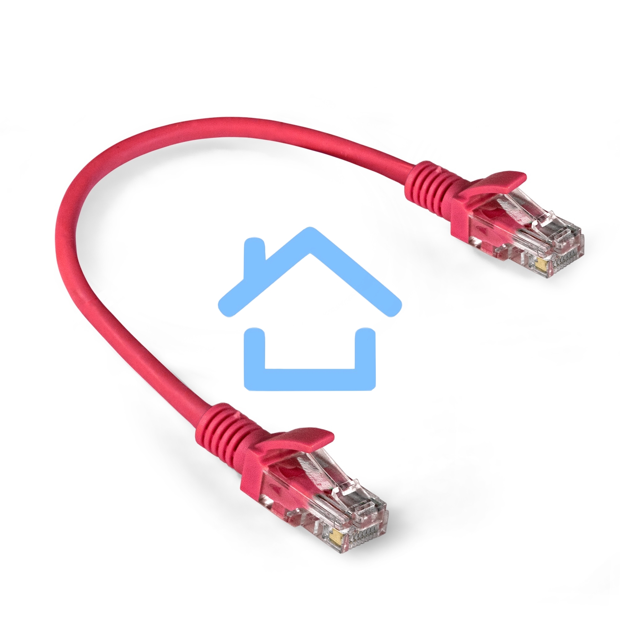 Патч-корд ExeGate EX286372RUS UTP-RJ45-RJ45-5e-0,3M-LSZH-RD, UTP, cat.5e, LSZH, 0.3м, красный