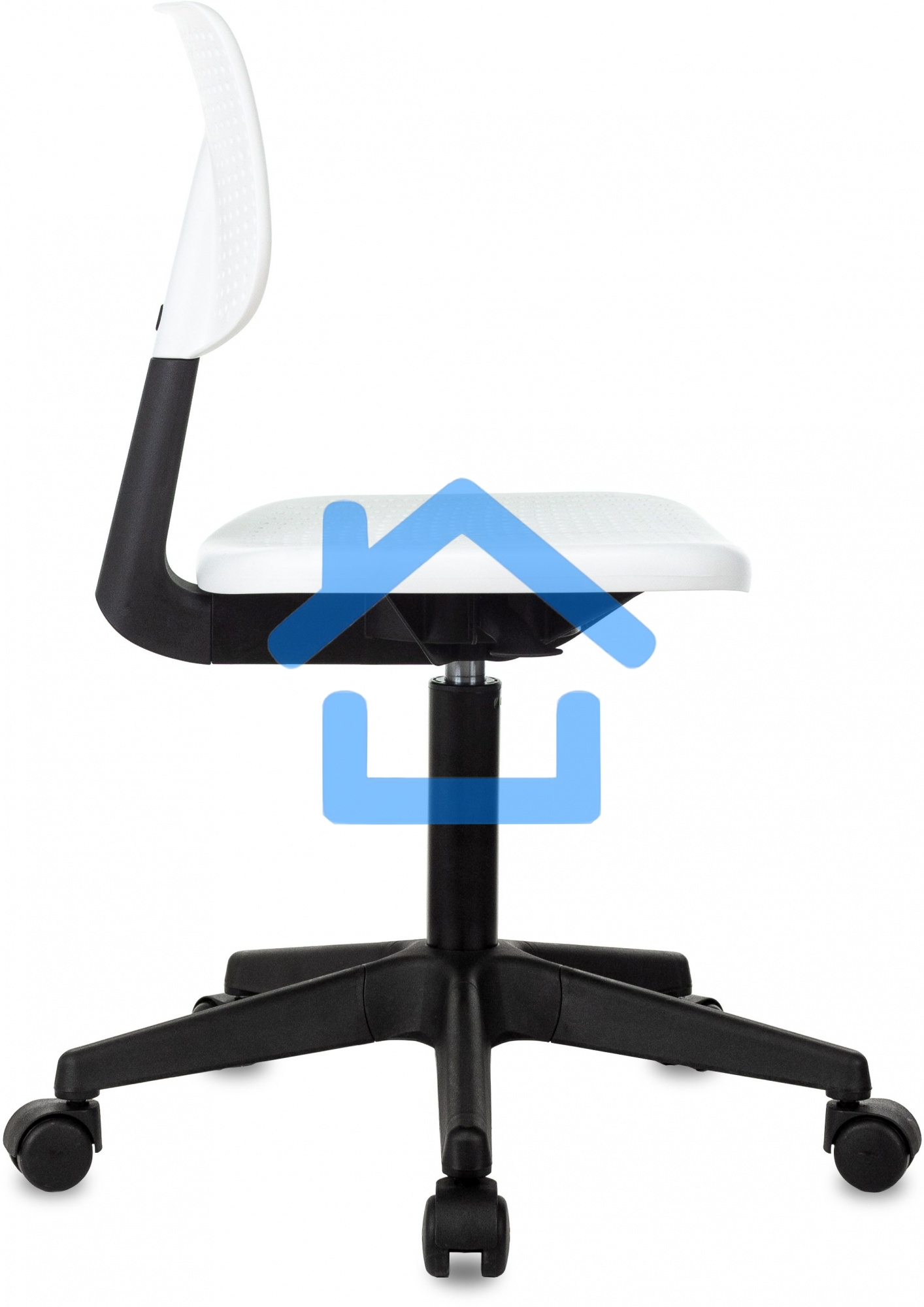 Кресло детское Бюрократ CH 200 белый пластик крестов. пластик