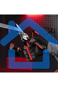 Ножницы по металлу Matrix, удлиненные, 290 мм, прямой рез, CrMo, 2-комп.обрезиненные рук-ки, PRO