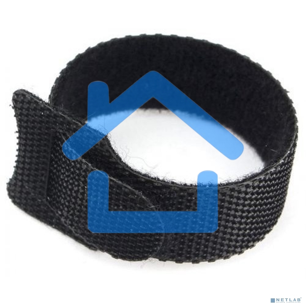 Хомуты-липучки на основе ленты Velcro® VT-145x11BK 145 x 11 мм, черные (12 шт.)