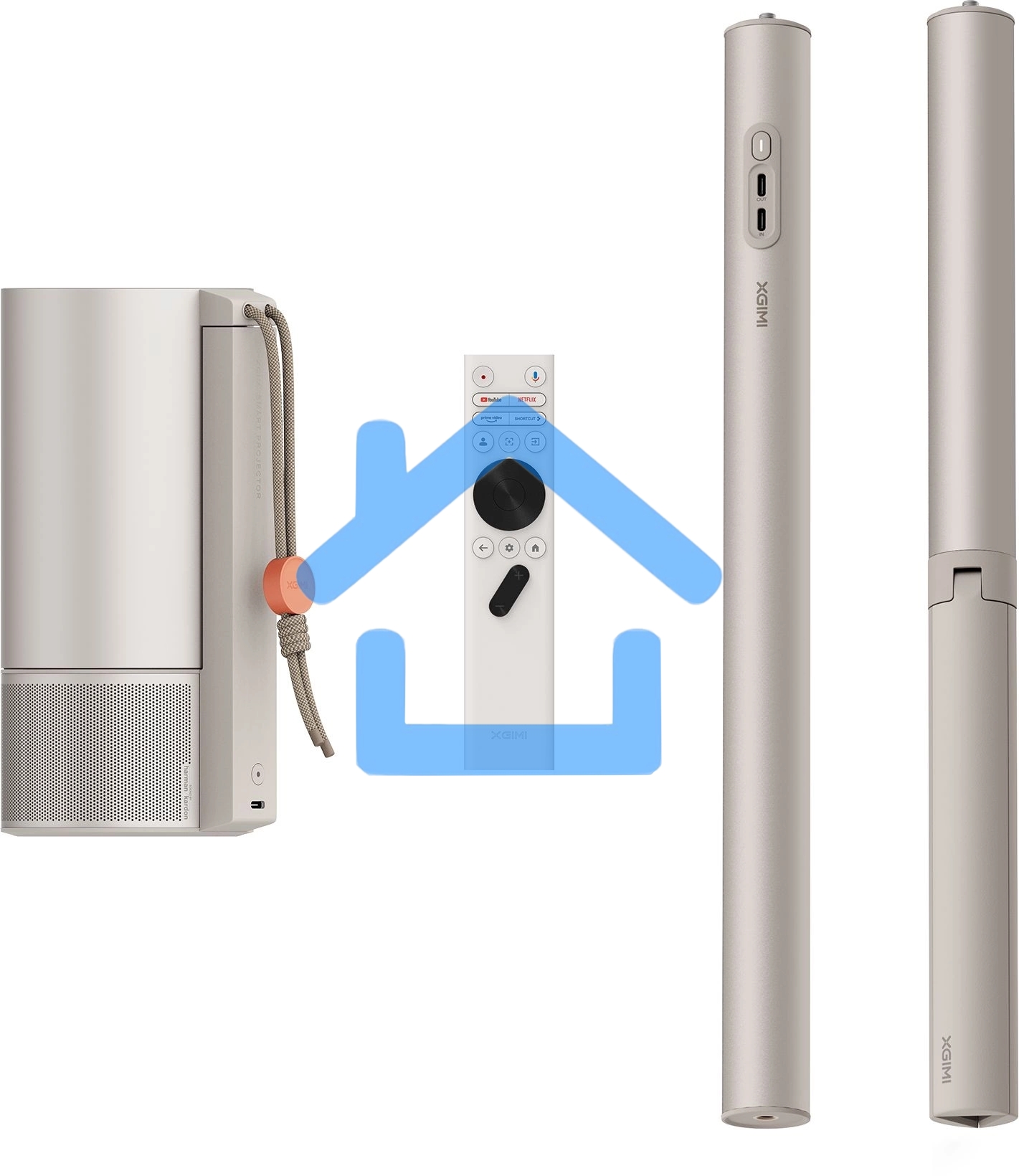 Проектор Xgimi MoGo 3 Pro + PowerBase Stand DLP 450Lm LS (1920x1080) ресурс лампы:25000часов 1xUSB typeA 1.1кг