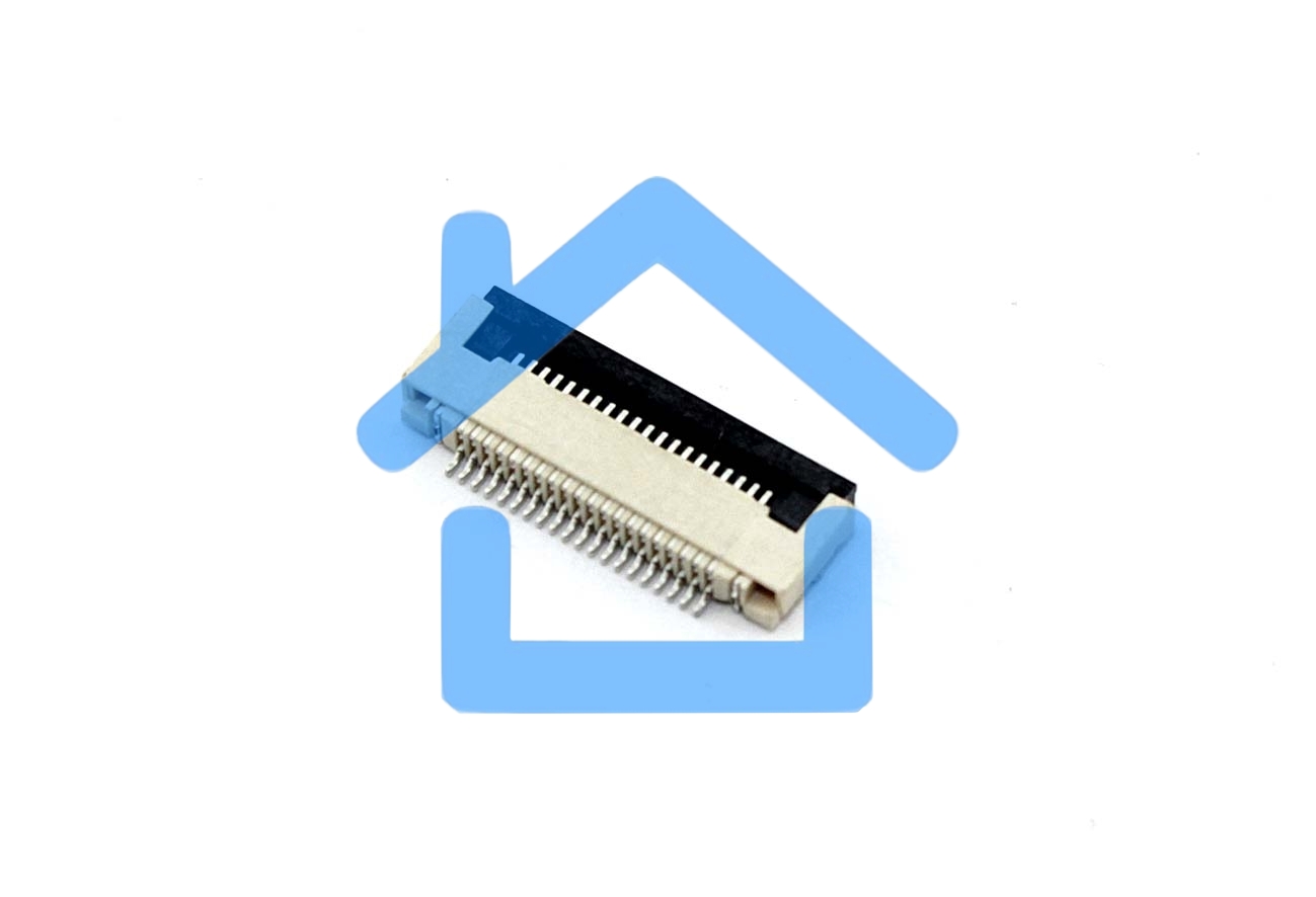 Разъем FPC Flip-Lock 0510-20RLGF 20 pin высота 1мм шаг 0,5мм