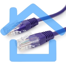 Патч-корд UTP Cablexpert кат.5e, 3м, литой, многожильный, фиолетовый