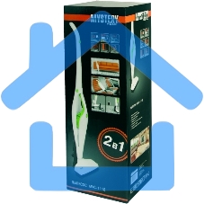 Пылесос вертикальный Mystery MVC-1118 белый/зеленый, питание от аккумулятора, 300 Вт, уборка сухая, пылесборник 0.5 л, работа от АКБ max 30 мин