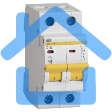 Выключатель автоматический модульный 2п C 16А 4.5кА ВА47-29 ИЭК MVA20-2-016-C