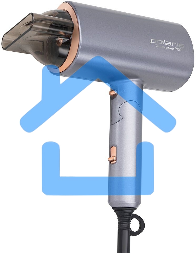 Фен Polaris PHD2090ACi Tourmaline PROF графит/розовое золото Фен 2000Вт