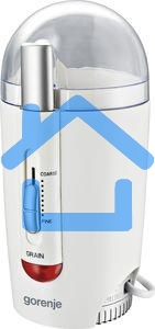 Кофемолка Gorenje SMK150WI 150Вт сист.помол.:одинарный нож вместим.:60гр серый/белый