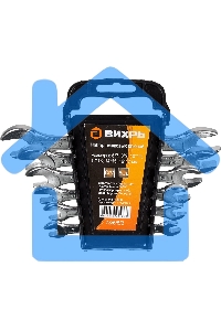 Набор рожковых ключей 6 шт. 6 - 17 73/6/5/3 ВИХРЬ