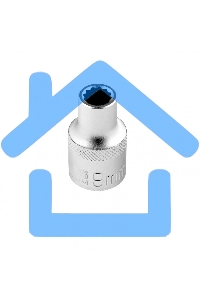 Головка торцевая, 9 мм, 12-гранная, CrV, под квадрат 1/2