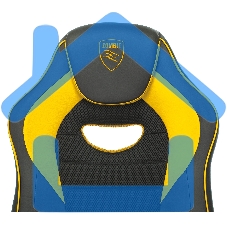 Кресло игровое Бюрократ Zombie GAME 16 черный/желтый текстиль/эко.кожа крестовина пластик