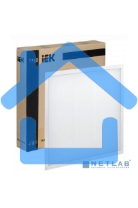 Светильник светодиодный ДВО Iek LDVO3-6571-45-4000-K01 6571-O 45Вт 4000К 595х595х20 опал аналог люм.свет. 4х18 накладных или в потолок Армстронг