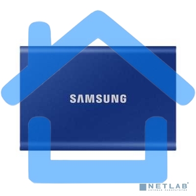 Твердотельный накопитель Samsung SSD 2TB T7, USB Type-C, R/W 1000/1050MB/s, Blue