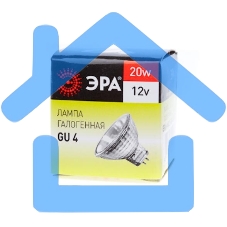 Лампа галогенная ЭРА GU4-MR11-20W-12V-30Cl(10/200/8400)