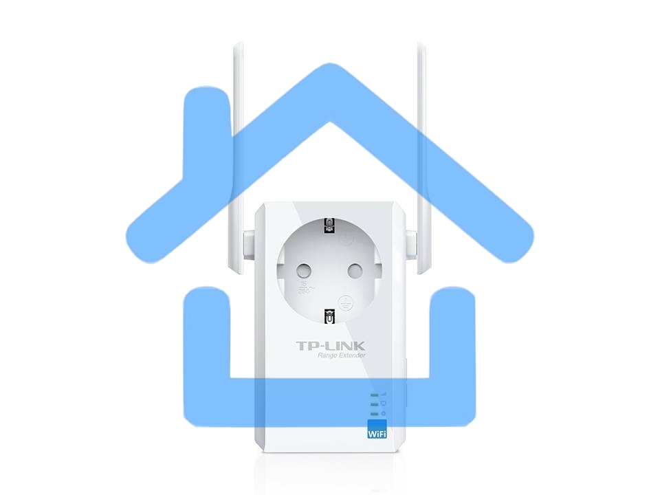 Сетевой адаптер TP-Link SOHO TL-WA860RE 300Mbps Wireless N Wall Plugged Range Extender with AC Passthrough, QCA(Atheros), 2T2R, 2.4GHz, 802.11b/g/n, 1 10/100Mbps LAN port, Range Extender button, Range Extender mode, suppo поставляется без кабеля RJ-45