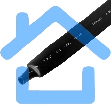 Термоусаживаемая трубка Rexant 15,0/7,5 мм, черная, упаковка 50 шт. по 1 м