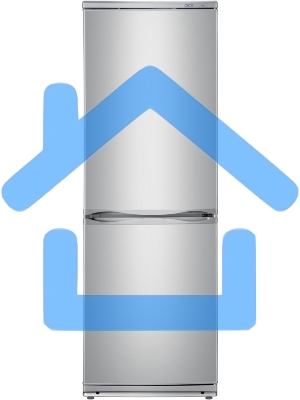 Холодильник Atlant XM-4012-080 серебристый двухкамерный 201/101л морозилка снизу