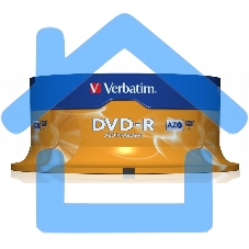Диск DVD-R Verbatim 4.7Gb 16x Cake Box (25шт) (43522)