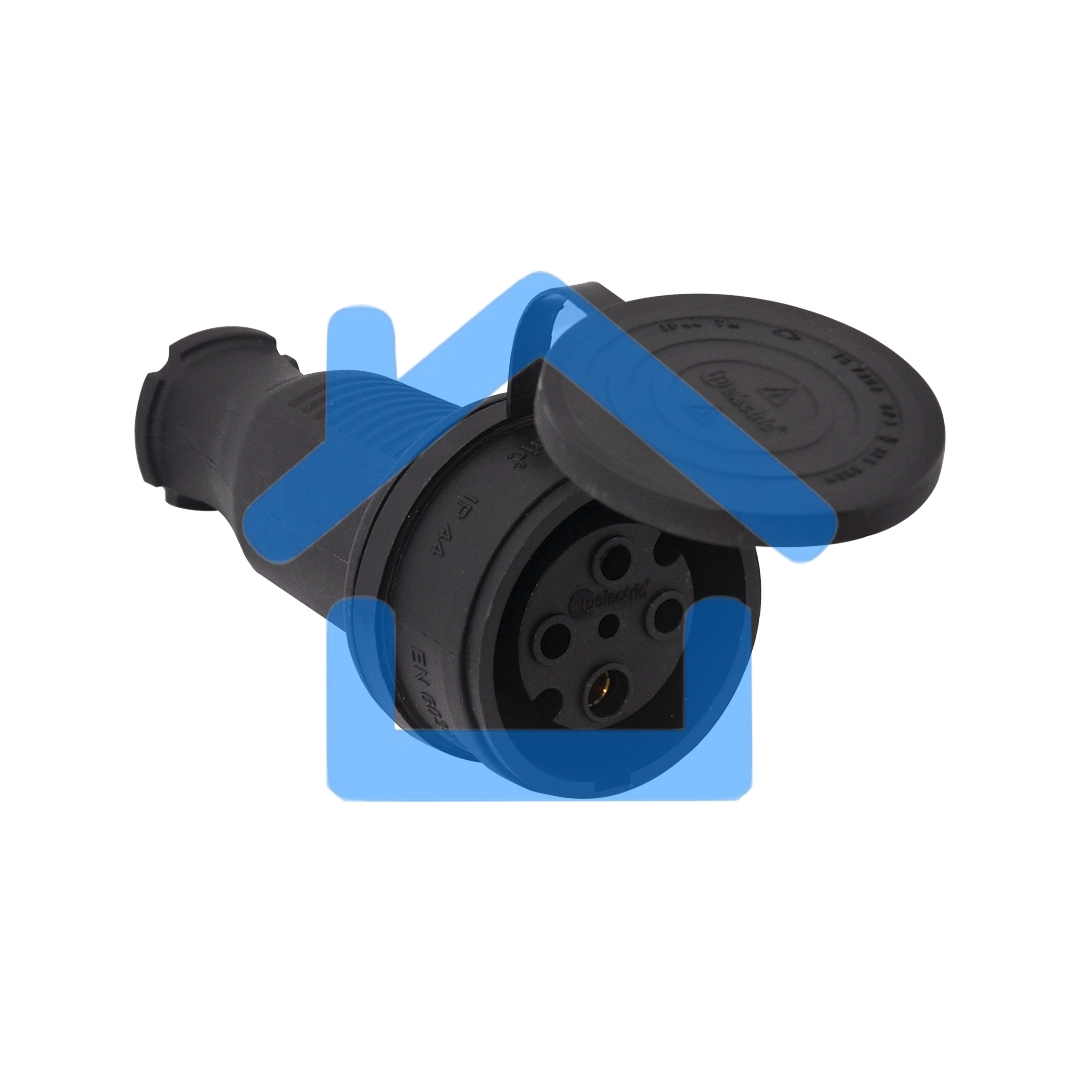 Розетка каучук T plast 3-ф., 16А удлинитель IP44 3102-304-0300